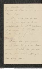 Nachlass Franz Steindachner, Brief von Gabriel Adolphe Boucard an Franz Steindachner (01.03.1876), Inv.Nr. 47.03, Seite 2